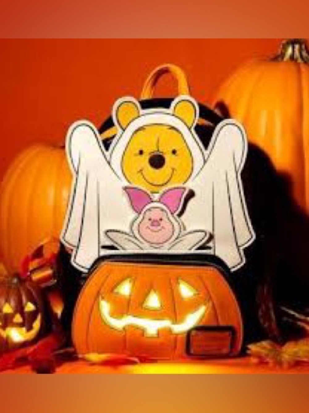 LOUNGEFLY Limited Edition Exclusive Winnie the Pooh & Piglet Halloween backpacK